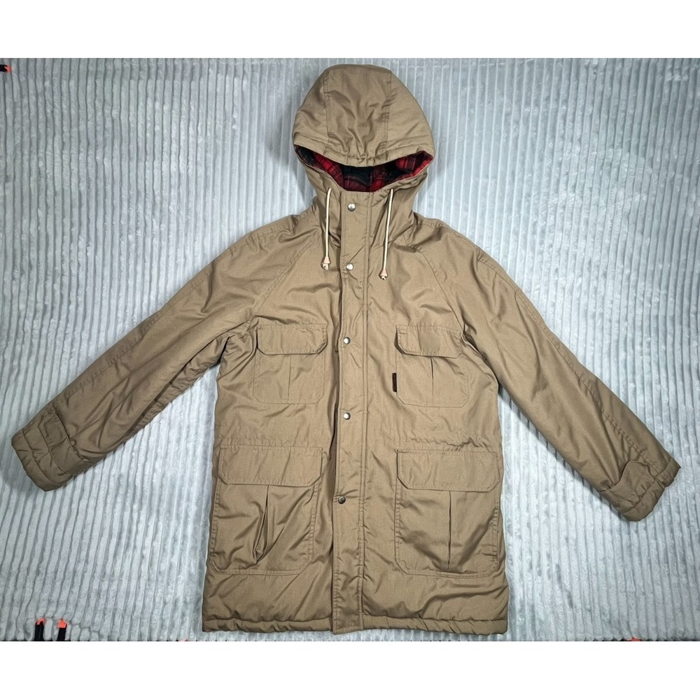 Vintage Anthony Foxx Blanket Lined Hooded Jacket Mens M Full Zip Barn Chore Coat